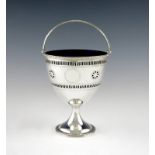 A George III silver swing-handled sugar basket, by Samuel Wood, or Samuel White, London n1784,