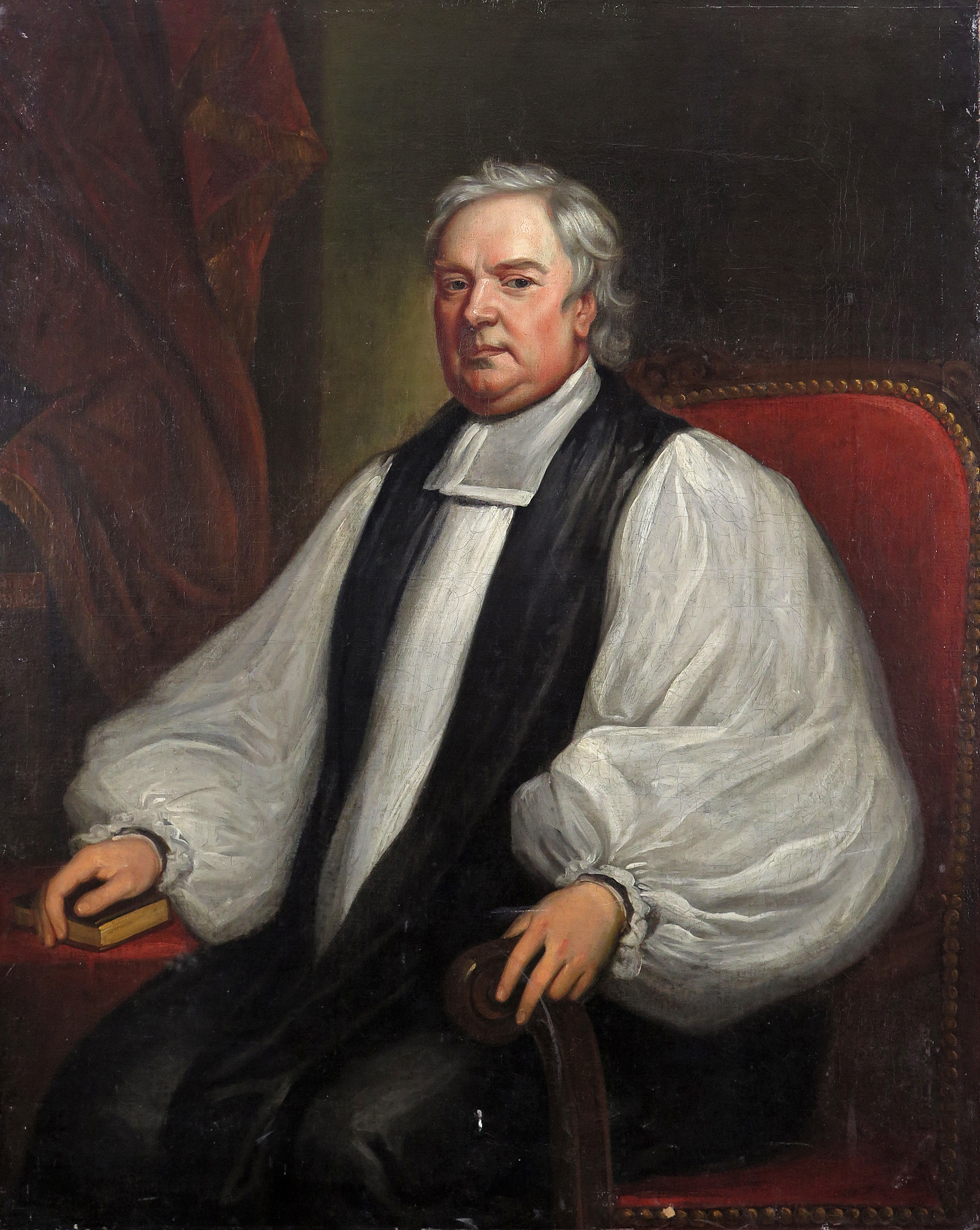 After Sir Godfrey Kneller Portrait of Dr. John Tillotson (1630-1694), Archbishop of Canterbury Oil