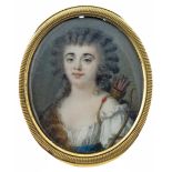 λ Attributed to Peter Adolf Hall (Swedish 1739-1793) Portrait of the actress Madame