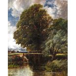 Edmund Morison Wimperis (1835-1900) The Watering Place Signed with initials and dated 91 Oil on