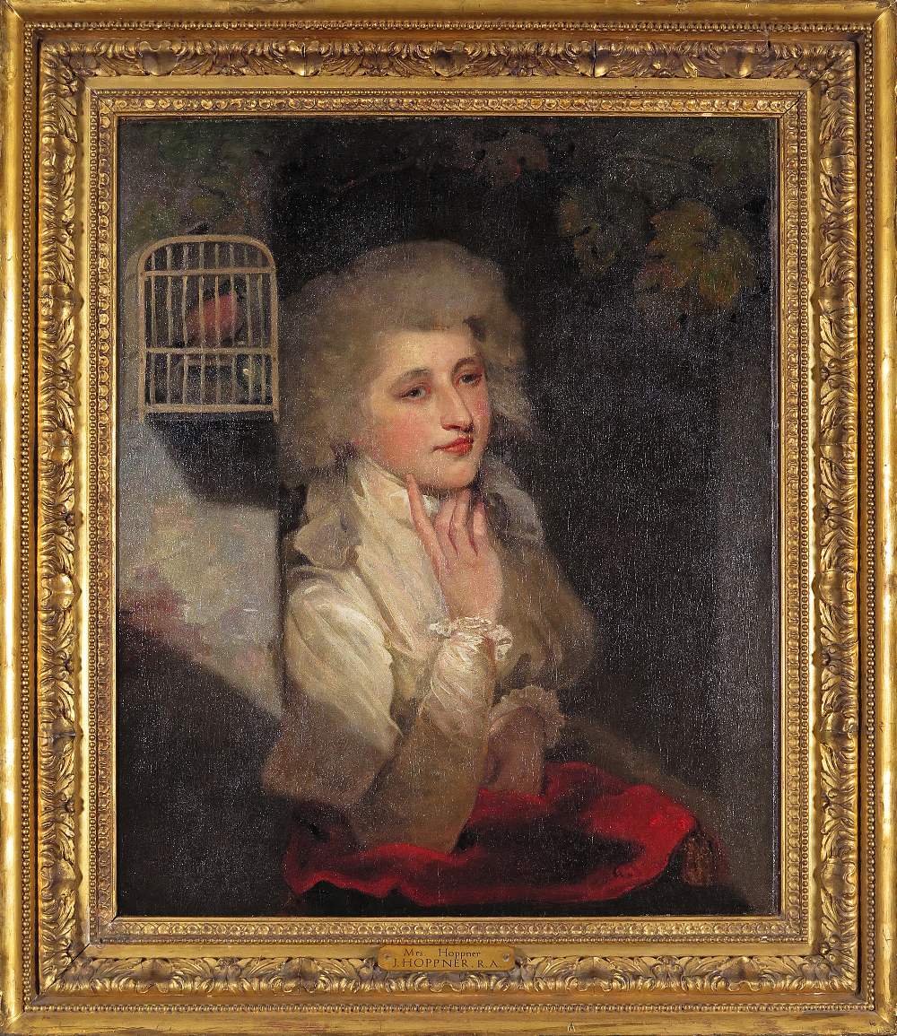 John Hoppner R.A. (1758-1810) Portrait of Elizabeth Gibbs, Mrs Young Oil on canvas 76 x 63. - Image 2 of 2