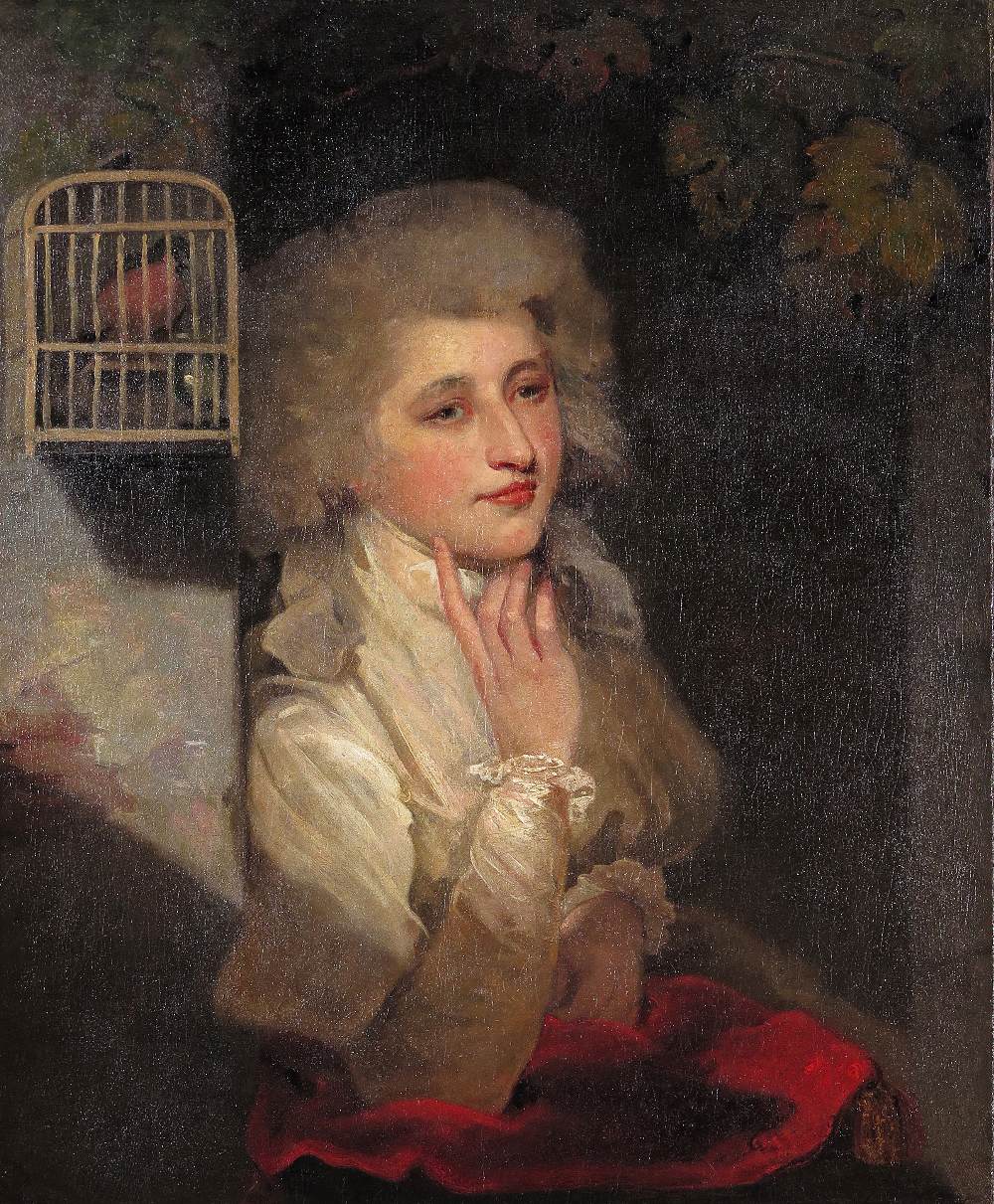 John Hoppner R.A. (1758-1810) Portrait of Elizabeth Gibbs, Mrs Young Oil on canvas 76 x 63.