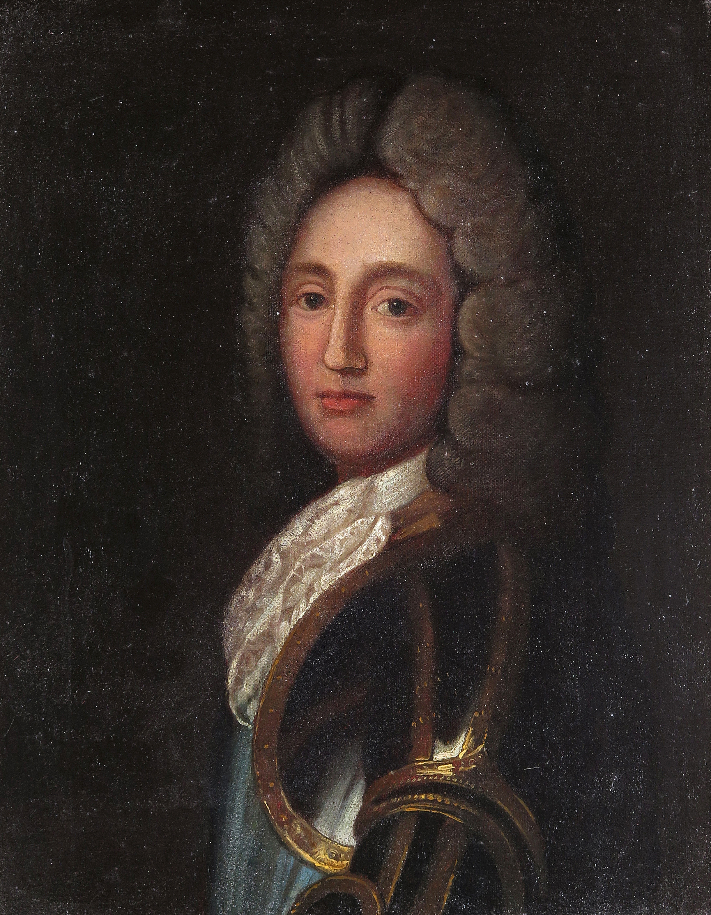 Attributed to John Astley (1724-1787) Portrait of a gentleman wearing armour Oil on canvas 36 x