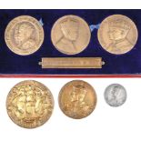 A small collection of medallions, comprising: Liverpool, 700th Anniversary of the Foundation,