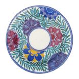 A Carter Stabler & Adams Poole Pottery charger probably designed by Truda Adams, pattern OT, painted