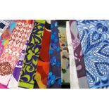 A collection of twenty vintage scarves, including Liberty, Richard Allen Jacqmar, and Monique Paris,