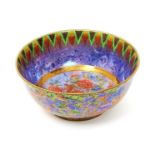 A Wedgwood Fairyland Lustre 'Argus Pheasant' bowl designed by Daisy Makeig-Jones, pattern no.5486,