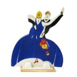 'Age of Jazz' a modern Wedgwood table centrepiece originally designed by Clarice Cliff, modelled