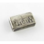 A 19th century Russian silver and niello work snuff box, assay master I. Avdeyev, Moscow circa 1850,