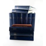 The Wine Circle Journal, 1952-2013, bound in twelve dark blue volumes, plus A collection of Bottle