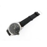 A gentleman's Jaeger-LeCoultre W.W.W. British military wristwatch, circa 1940s, the plain black dial