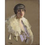 Sir John Lavery R.A. (Irish 1856-1941) Portrait of Lady Morvyth Ward (1896-1959), daughter of the