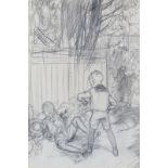 ‡ Ernest Howard Shepard (1879-1976) Jeremy and Ernest Pencil 22 x 15cm Provenance: Illustration