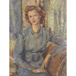 ‡ Cathleen Sabine Mann (Irish 1896-1959) Portrait of the actress Elizabeth Allan Signed and dated