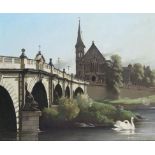 ‡ Bertram Nicholls (1883-1974) English Bridge, Shrewsbury Signed and dated 1944 Oil on canvas 51 x