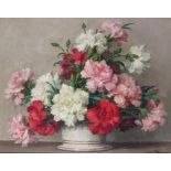 ‡ Maurice Alfred Décamps (French 1892-1953) Still life of Carnations in a vase Signed Oil on
