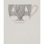 ‡ Ceri Richards (1903-1971) Design for a cup II Stamped Pen, ink and wash 18 x 15cm Provenance: