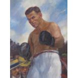 ‡ W. A. Codis (20th Century) A Boxer - said to be Jack Dempsey Signed Oil on canvas 61 x 46cm