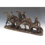 ‡ Sean Crampton (1918-1999) Riders from the sea Signed with initials and numbered 6/12 Bronze