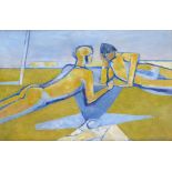 ‡ Keith Vaughan (1912-1977) Sunbathers Signed and dated 48 Oil on canvas 50 x 76cm Provenance: