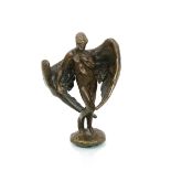 Alfred Gilbert (1854-1934) Anteros, cast 1893-96 patinated bronze unsigned 8.5cm. high Literature