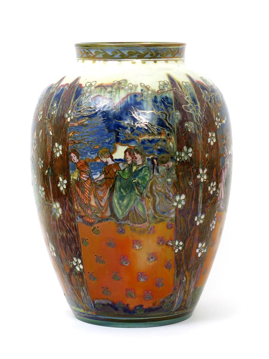 A monumental Pilkington's Lancastrian vase by Gordon Forsyth, dated 1913, possible made for an