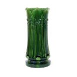 A Burmantofts Faience Pottery Secessionist stick-stand, model no.2211, pierced, cylindrical form,