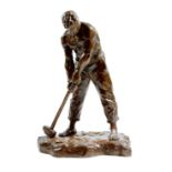 Victor Joseph Ghislain Demanet (1895-1964). Le Carrier or Le Marteleur, a patinated bronze model