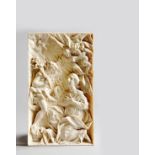 λ A German or Flemish carved ivory panel, depicting the Immaculate Conception,