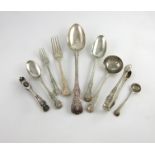A Victorian silver King's pattern canteen for eighteen, by George Adams, London various dates,