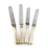 A set of twenty-nine silver-handled King's pattern dessert knives and nine table knives, by