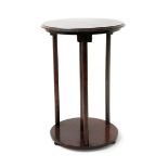 A stained wood occasional table in the manner of Josef Hoffmann, possibly manufactured by J & J