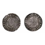 Ireland, Henry VIII, two silver groats, first harp issue (1534-40), mm. crown, initials HK (Henry