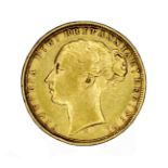 Five gold sovereigns: Victoria, 1880, Melbourne Mint (S 3857) good fine; Elizabeth II, 1979 (2),