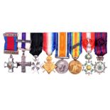 An interesting Distinguished Service Order and double Military Cross group of dress miniatures,