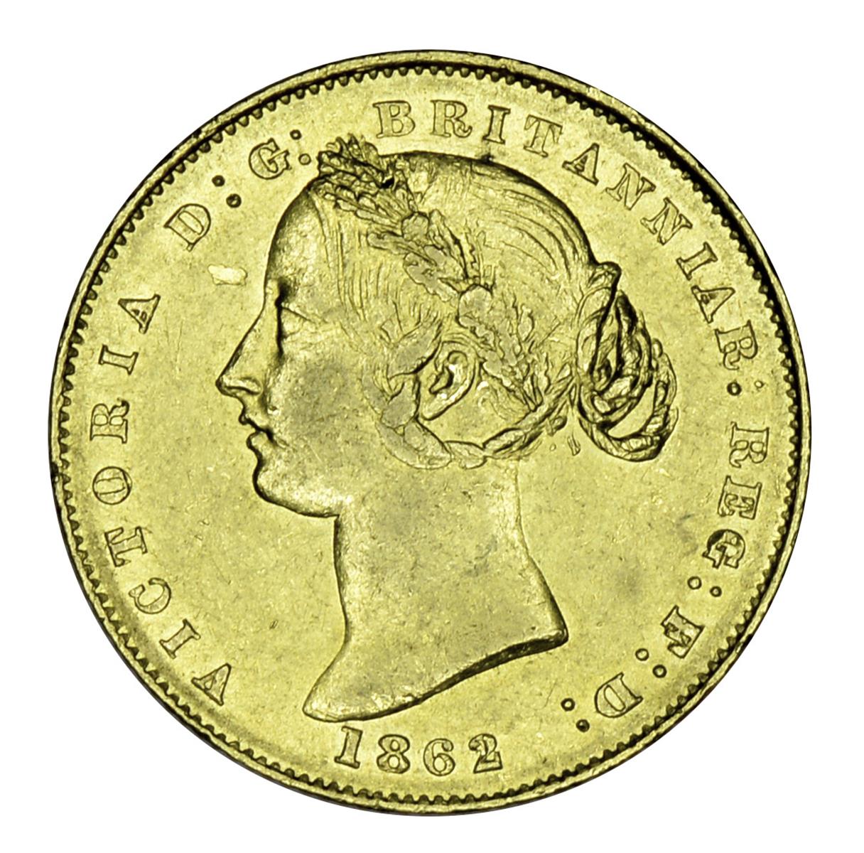 Australia: gold sovereign, 1862, young head with oak leaves, Sydney Mint (KM 4; F 10). Some