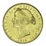 Australia: gold sovereign, 1862, young head with oak leaves, Sydney Mint (KM 4; F 10). Some