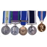 Five medals to Petty Officer Marine Engineering Mechanic Roy Richard Nutt, Royal Navy: South