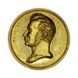 Netherlands: William I (1815-1840), a scarce gold medical reward medal, obverse with the King's bust