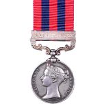 An India General Service Medal 1854-95 to Driver Mundu, South Irish Division Royal Artillery, clasp: