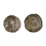 Ireland, Henry VII, two silver groats: early three crowns issue (1485-97), Dublin, r. DOMINUS