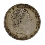 George III, silver crowns: 1820 (2) (S 3787), one fine the other fair; Victoria, silver crowns: 1889