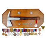 A collection of medals, including a 1914-15 Star Trio to the Army Veterinary Corps (SE 43229 A. CPL.