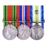 A group of three medals to a survivor of the sinking of RFA Sir Galahad, 1st Electrical Officer