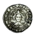 Richard II, silver half groat (S 1682). About fine