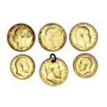 Victoria, gold sovereigns: 1880, Melbourne mint (S 3857), good fine; 1887, Sydney mint (S 3858E),