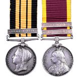 Two medals to Petty Officer 2nd Class W. Collins, Royal Navy: East and West Africa, clasp: Gambia