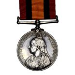 A Queen's Mediterranean Medal to Private H. Hill, 3rd Battalion (Militia) West Yorkshire