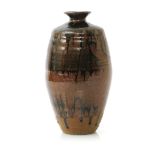 ‡ Geoffrey Whiting (1919-1988) a tall Avoncroft stoneware vase, shouldered, slightly swollen