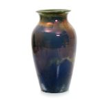 A Carter's Poole Pottery vase probably designed by Owen Carter, dated 1903, shouldered form with